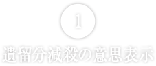 遺留分侵害額請求の意思表示

